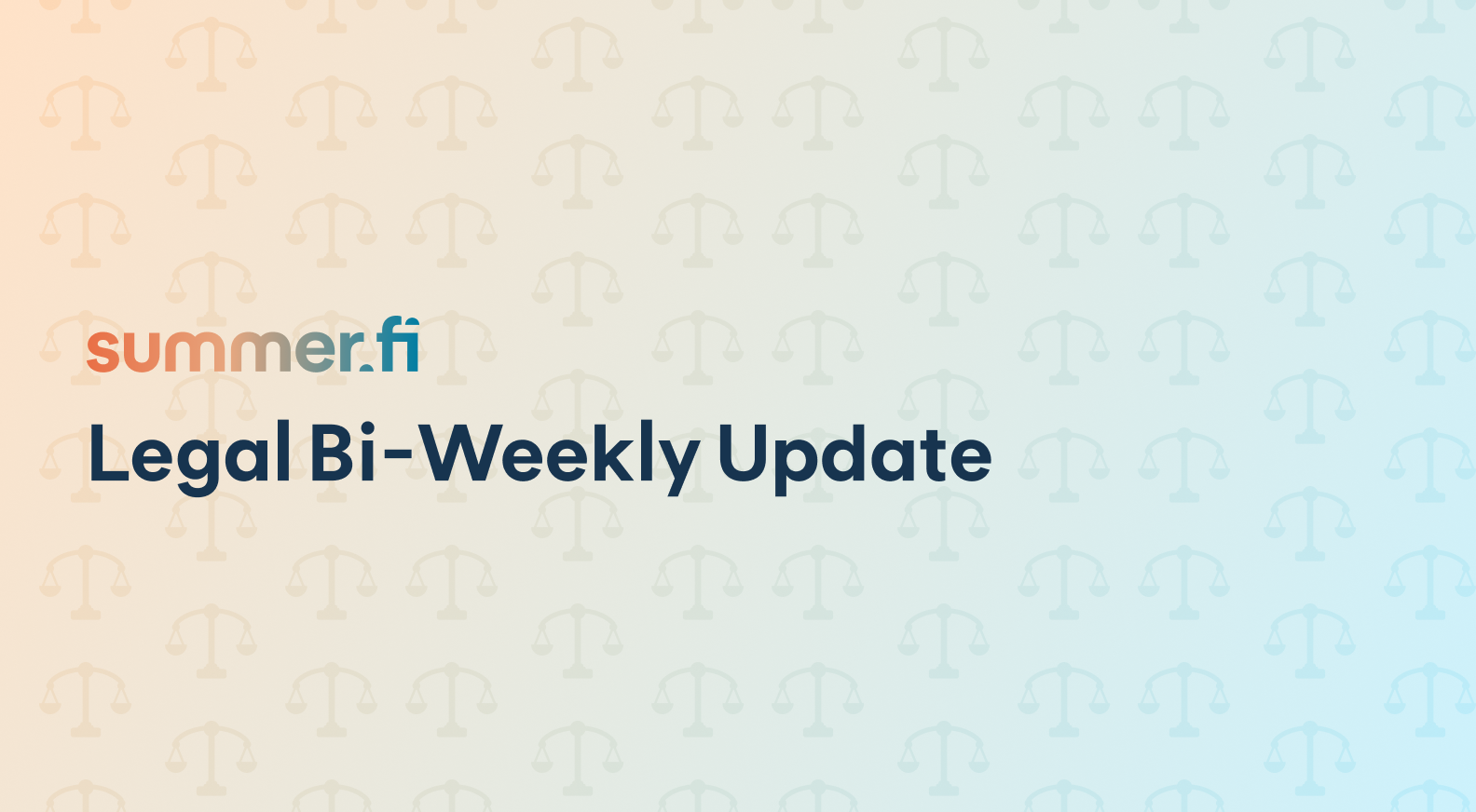 Legal Bi-Weekly Update