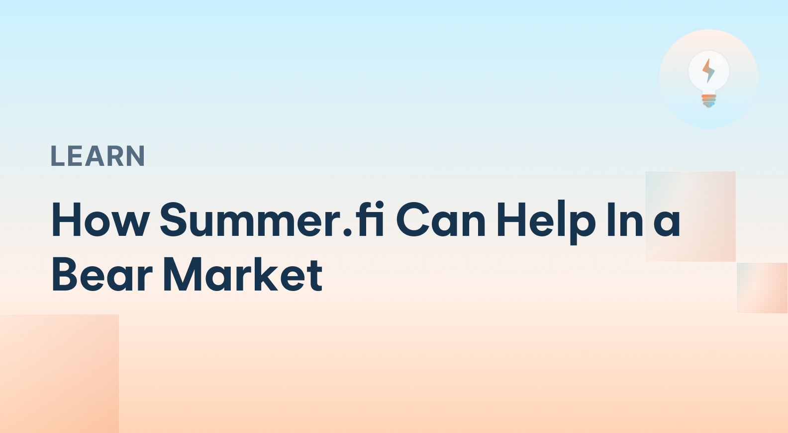 How Summer.fi Can Help In a Bear Market