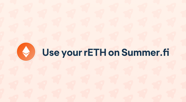 Multiply Your rETH On Summer.fi