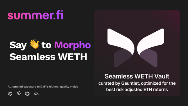 Say 👋 to Seamless Morpho Seamless WETH