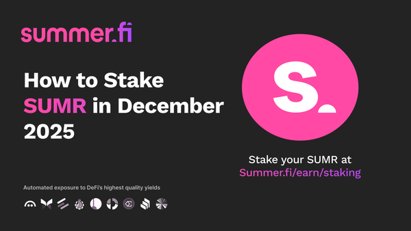 How to Stake SUMR in December 2025
